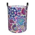 thumbnail image 6 of Lsque Cute Nautical pattern Laundry Hamper Basket, Tall Woven Rope Hamper Basket for Clothes, Lightweight Storage Basket, Collapsible Waterproof-Small, 6 of 8