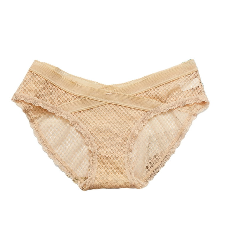 QIPOPIQ Underwear for Women Plus Size Cutut Lace Briefs Sexy Hollow Out  Lingerie Under Panties
