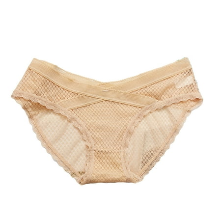 

AnuirheiH Women Cutut Lace Underwear Briefs Panties Sexy Hollow Out Lingerie Underpants Sale Clearance