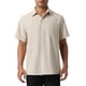 thumbnail image 5 of CAMISAS DE LINO PARA HOMBRE INSPIRE CHIC DE MANGA CORTA, CON BOTONES, CASUAL, VERANO, HAWAIANA, PLAYERA, TAMAÑO S, CAQUI, 5 of 5