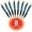 Light Blue, variant on Stylus Pens - 2 in 1 Touch Screen & Writing Pen, Sensitive Stylus Tip - For Your iPad, iPhone, Nook, Samsung Galaxy & More - Orange, 24 Pack - By SyPen