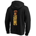 thumbnail image 3 of Men's Trae Young Black Atlanta Hawks Playmaker Name & Number Pullover Hoodie, 3 of 3