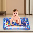 thumbnail image 3 of Btafrte Animal Water Mat PVC Baby Water Play Mat Doble Borde para (Blue Dolphin), 3 of 9