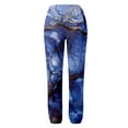 thumbnail image 4 of toraway Ensemble Pantalon et Haut Décontracté pour Femmes Poches en Coton et Lin Imprimé Mode Décontractée L, 4 of 4