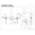 thumbnail image 5 of Fauceture FSC8968DKL 8 in. Widespread Bathroom Faucet, Brushed Nickel, 5 of 5