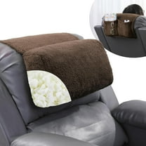 Head Recliner Pillow with Pocket,Headrest Neck Cushion for Neck Support and Pain Relief,Recliner Head Pillow for Side Sleeping at Home, Office or Traveling(Brown)