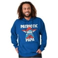 thumbnail image 3 of USA American Patriotic Papa Smurf Men Big & Tall Graphic Hoodie Brisco Brands 3X, 3 of 5