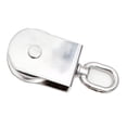 thumbnail image 3 of S SERENABLE M50 Stainless Steel Double Pulley Rope Pully Swivel Block Lifting Wheel New, 3 of 8