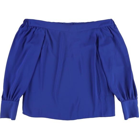 Blusa sin hombros bar III mujer azul XS