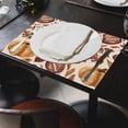 thumbnail image 2 of Ensemble de 4 Sets de Table Feuille d'Érable Citrouille Décorations de Table d'Automne 12x18 Pouces, 2 of 5