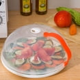 thumbnail image 3 of Microwave Anti-sputtering Cover Plastic Food Dish Oven Heating Heat Resistant Oil Cap Lid Household Cookware Accessories Type3, 3 of 9