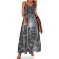 thumbnail image 1 of Vestido sin mangas de luna de árbol lleno vestidos de verano para mujer 2024 ropa mujer verano 2024 vestido sexy, 1 of 7