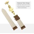 thumbnail image 4 of ABDFHE-Multiple Sizes Leather Watch Band Quick Release Deployment Buckle Cowhide Watch Strap for Men and Women, 4 of 4