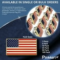 thumbnail image 5 of PinMart Magnetic American Flag Patriotic Suit Jacket Lapel Pin For Adults and Teens - Nickel Plated Enamel, Single or Bulk Pack, 5 of 8