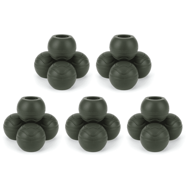 Protectores Patas para Silla Camping Gorros Helinox (oscuro) Color Verde 4 Uds.
