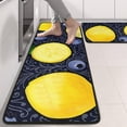 thumbnail image 2 of Kitchen Rugs Sets Of 2,Yellow Lemon Blueberries DarkBlue Pattern Anti Fatigue Kitchen Mat Rugs Non Slip Washable,Decorative Kitchen Floor Mats for Kitchen,Sink,Laundry,17"x47"+17"x47", 2 of 5