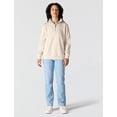 thumbnail image 4 of Carhartt Women's Tencel™ Fiber Series Relaxed Fit Half-zip Sweatshirt, Oat Milk, 2X, 4 of 6