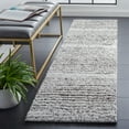 thumbnail image 2 of SAFAVIEH Berber Dayna Abstract Shag Area Rug, 2'3" x 8' Runner, Grey/Dark Grey, 2 of 8