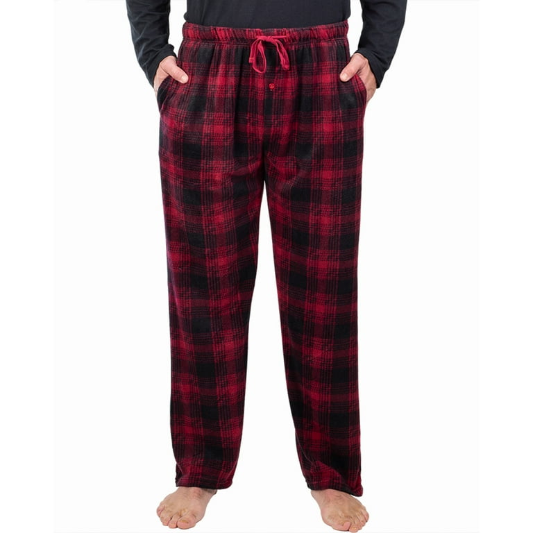 DG Hill Mens Sleep Pants Fleece Pajama Bottoms with Pockets