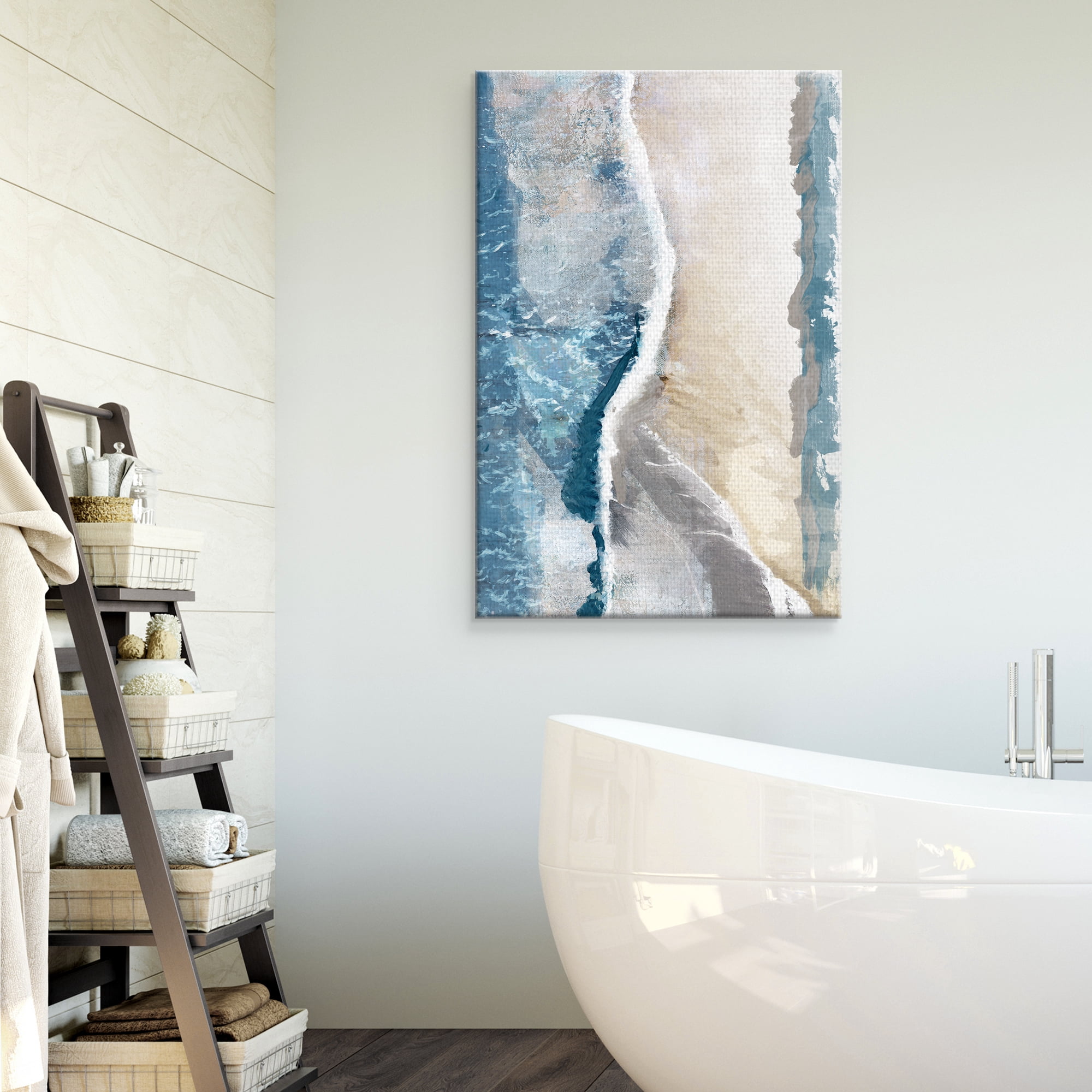 Fine Art Canvas Coastal Abstraction I Bird's Eye View by Studio Arts Canvas Art Print