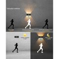 thumbnail image 4 of Motion sensor wall light 8w warm white ip65 waterproof black, 4 of 4