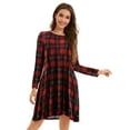 thumbnail image 6 of CRAYNER Fall Dresses for Women Long Sleeve Dress with Pockets Casual Tshirt Dress Loose Fits Crew Neck Flowy Swing Dress, 2XL, 6 of 8