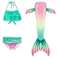thumbnail image 1 of Kids Mermaid Costume With Mermaid Tail 3 Pack, 1 of 5