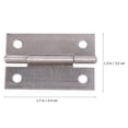 thumbnail image 2 of Hytrove 40Pack Metal Door Hinge Iron Silver Flat For Cabinets, 2 of 7