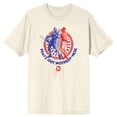 thumbnail image 5 of Peacemaker Peace Out Vigilante And Peacemaker Men's Natural Ground T-shirt-Small, 5 of 6