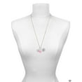 thumbnail image 3 of Delight Jewelry Silvertone Sister Banner on Clear Crystal Heart - Hot Pink Heart Nurse Strong Zoe Necklace, 3 of 4