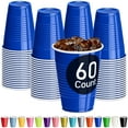 thumbnail image 5 of DecorRack Party Reusable Disposable Plastic Cups, 12 fl oz, Blue, 60 Count, 5 of 6