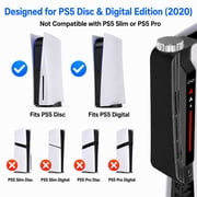 External USB Cooling Fan Fit for PS5 Disc & Digital Edition, EEEkit Centrifugal Cooling System with 3-Speed Adjustable Fan, Temperature Control Cooler, Black, Not Fit for PS5 Slim or Pro