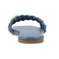 thumbnail image 4 of Journee Womens Sawyerr Dual Braided Band Flat Sandals, Widths Available, 4 of 9