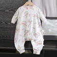 thumbnail image 2 of 3-4 Years Newborn Boys Set Infant Romper Long Sleeve Crawling Suit Clothing Sleepwear Warm Jumpsuit Unisex Fall Winter, 2 of 5