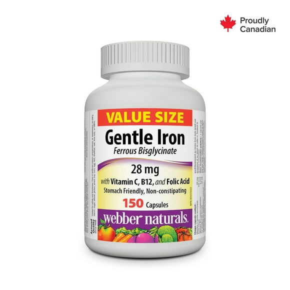 Webber Naturals® Fer doux avec vitamine C, B12 et acide folique 28 mg Galaxy S23 FE 5G