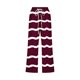 thumbnail image 3 of Pantalones Casuales de Mujer de Impresión Floral Cintura Elástica Suelta, Pantalones de Pierna Ancha Recta con Bolsillos, 3 of 5