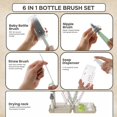 thumbnail image 4 of Kit de limpieza de botellas Mombasics 6 en 1 con cepillos de silicona, 4 of 6