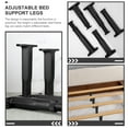thumbnail image 3 of OULII Adjustable Support Legs Bed Frame Support Leg Black PP 4Pcs 7.7X3.5X1.8In, 3 of 8
