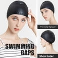 thumbnail image 4 of Waterproof Hair-Protecting Silicone Swim Cap - Soft Tear-Resistant Cap for Daily Swimming, 4 of 6