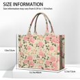 thumbnail image 3 of Large Capacity Tote Bag,Pioneer Flower Floral Print Pattern Handbag Fashion Luxury Tote Bag,15.7"x13"x 5.1" Inches,Laptop Compatible, 3 of 6