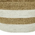 thumbnail image 4 of CosmoLiving by Cosmopolitan 19", 16", 13"W Brown Seagrass Handmade Two Toned Storage Basket with Handles, 3-Pieces, 4 of 10