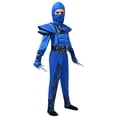 thumbnail image 4 of Disfraz infantil Spooktacular Creations Ninja para Halloween, azul y negro, 4 of 7