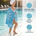 thumbnail image 4 of Unique Bargains Absorbent Lightweight Oversized Beach Towel Turquoise Mandala 71" x 35", 4 of 8