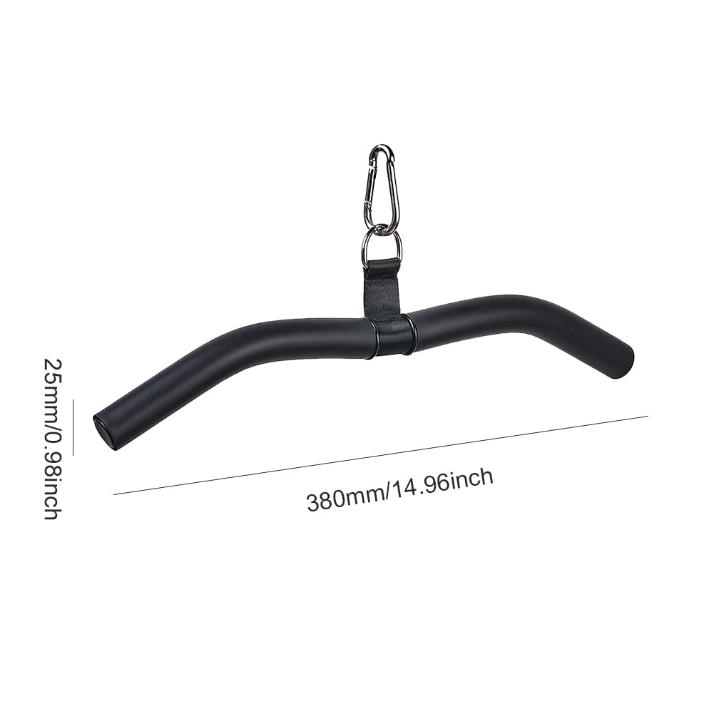 Yucurem Fitness Lower Pull Bar Curl Tricep Press Down Bar For Back And Arm Exercise Fitness Essential (A)