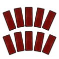 thumbnail image 4 of Shisuyan Reflector Increase Visibility 10Pcs 3.5In Red Plastic Rectangular Dark Night, 4 of 8