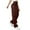 Wine, variant on YLHFASHION Cargo Pants For Women High Waisted Casual Pants Baggy Stretchy Wide Leg Y2K Streetwear With 6 Pockets Cool Silk Cotton Women Casual Pants Up To 50% Off (L)