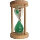 thumbnail image 1 of Reloj de arena con marco de madera, juguete infantil para la cocina o el baño. Verde 12min, 1 of 7