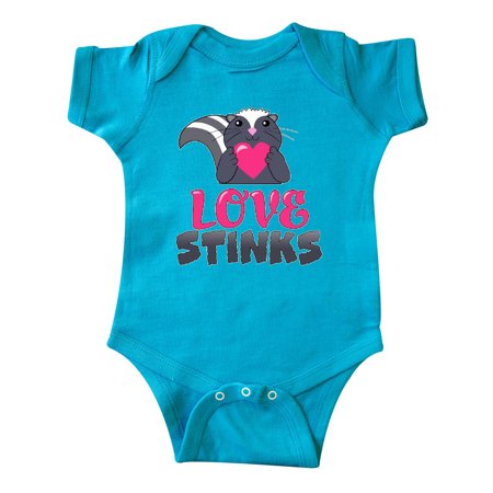 

Inktastic Love Stinks-cute skunk with heart Gift Baby Boy or Baby Girl Bodysuit