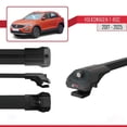 thumbnail image 3 of Compatible with Volkswagen T-Roc 2017-2025 ACE-1 Car Roof Rack Cross Bar Black Aluminium 2 Bars, 3 of 8