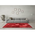 thumbnail image 3 of Ahgly Company Indoor Rectangle Patchwork Red Transitional Area Rugs, 7' x 10', 3 of 4